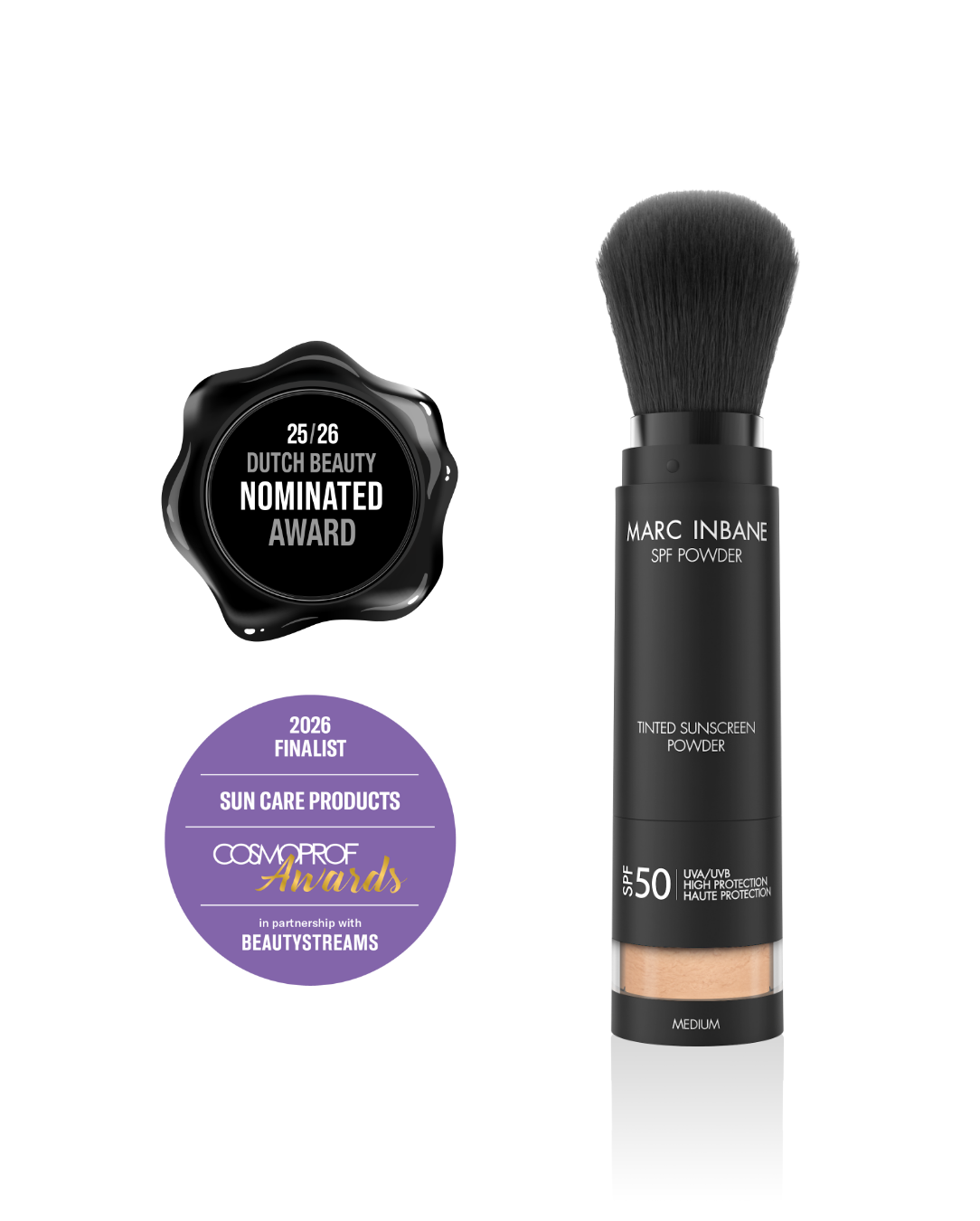 Tinted SPF50 Powder Medium